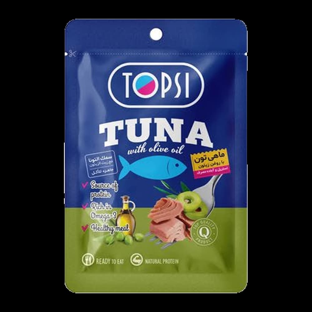 Topsi Vacuum Pouch Tuna in Olive Oil