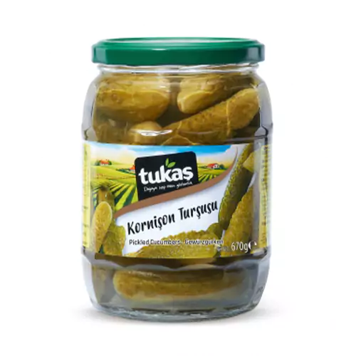 Tukas Pickled Cucumber No 2, 12 x 670 gr