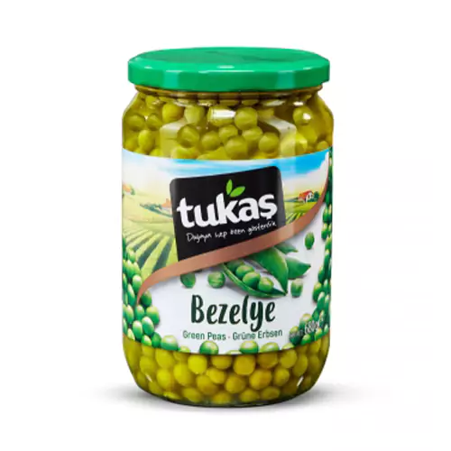 Tukas Green Peas, 12 x 680 gr