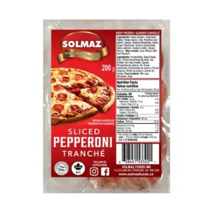 Solmaz Pepperoni Sliced, 10x200g